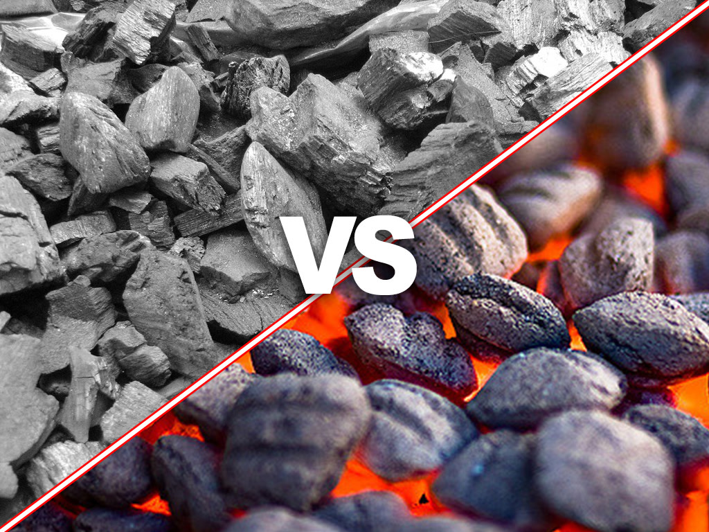 charcoal briquettes vs lump